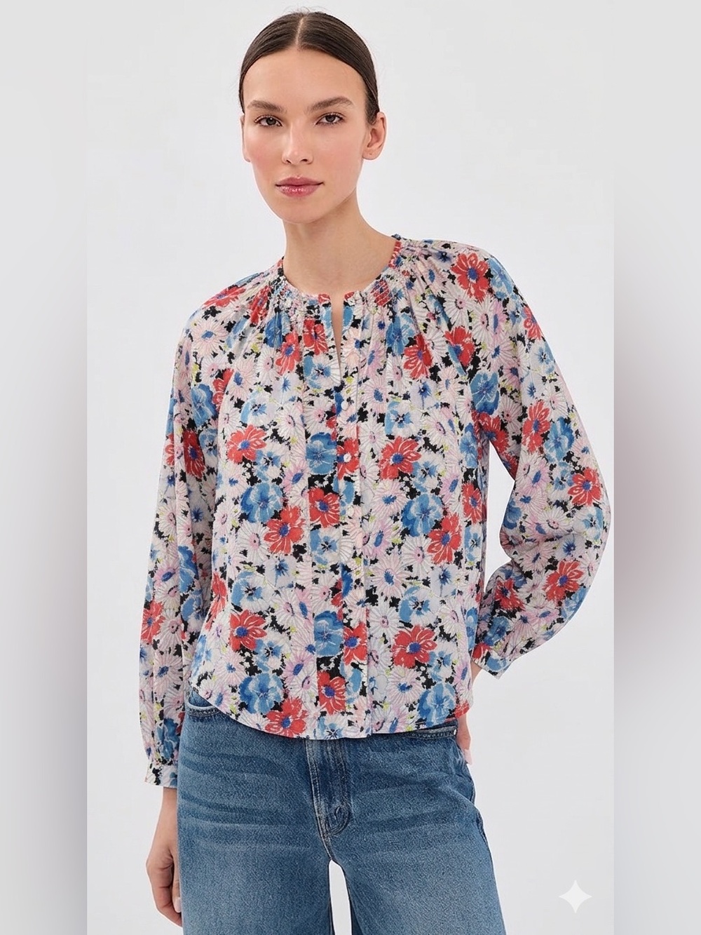 NWOT Veronica Beard Madge Silk Blouse Top Size 00